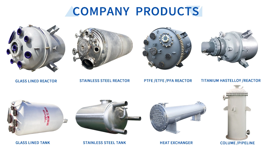 Tanglian Group GL Enamel Emalevyy Reaktor / Crystallizer / Distiller / Evaporator / Polymerizer / Hydrolyzer Glass Lined Reactor