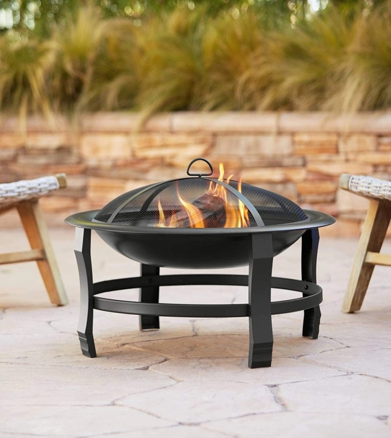 Heating Patio Concrete Outdoor Propane Gas Garden Fire Pit Firepit Table