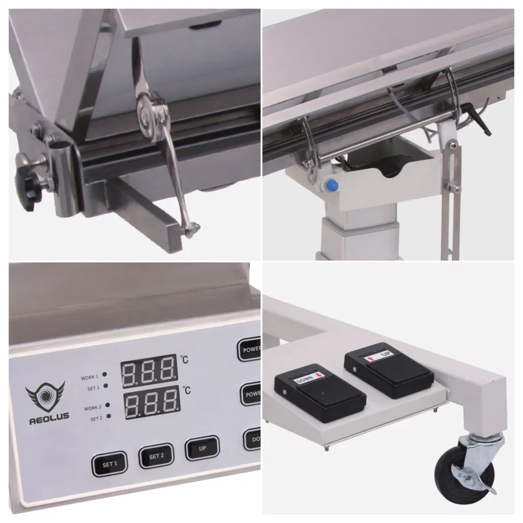V-Top Operation Vertical Lifting Table with Heating Panel