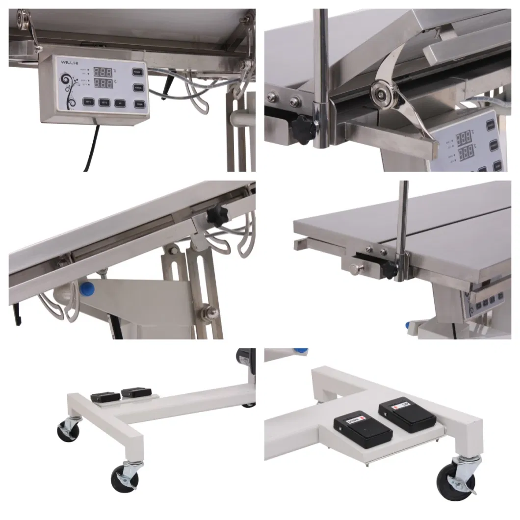 Aeolus Animal V-Top Stainless Steel Operation Table with Heating System Pet Veterinary Table Dog Surgery Table