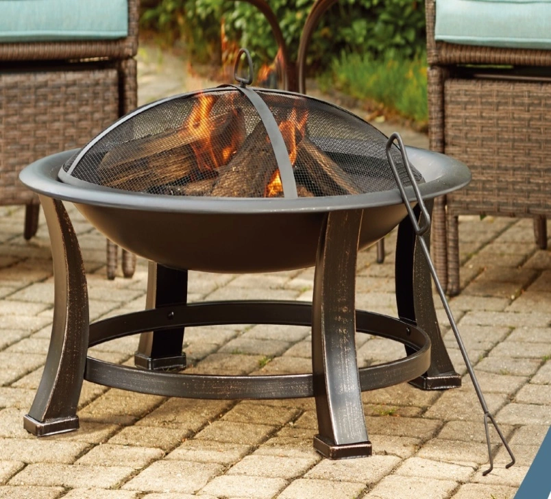 Heating Patio Square Concrete Outdoor Propane Gas Garden Firepit Table